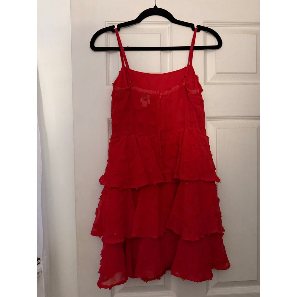 Fire Red Dress By Blue Rain Size Small - Picture 2 of 7